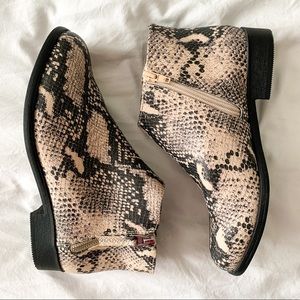 Snakeskin Time and Tru Booties